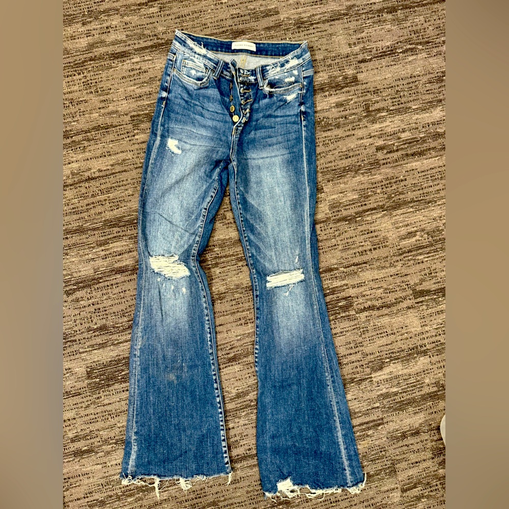 Flying monkey flare jeans